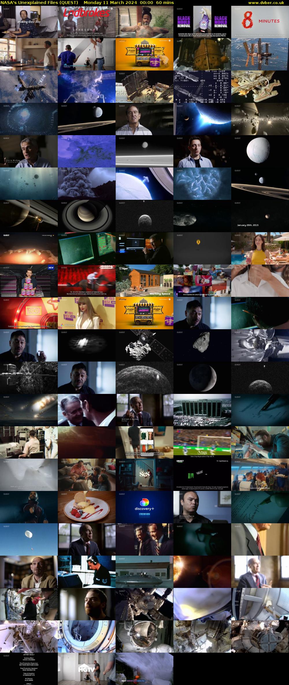 NASA's Unexplained Files (QUEST) Monday 11 March 2024 00:00 - 01:00