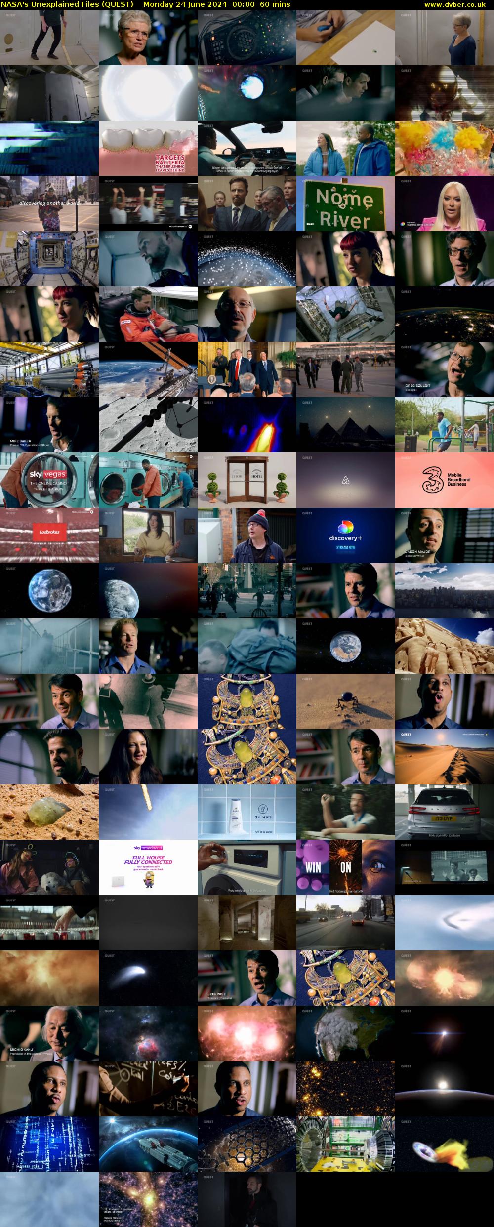 NASA's Unexplained Files (QUEST) Monday 24 June 2024 00:00 - 01:00