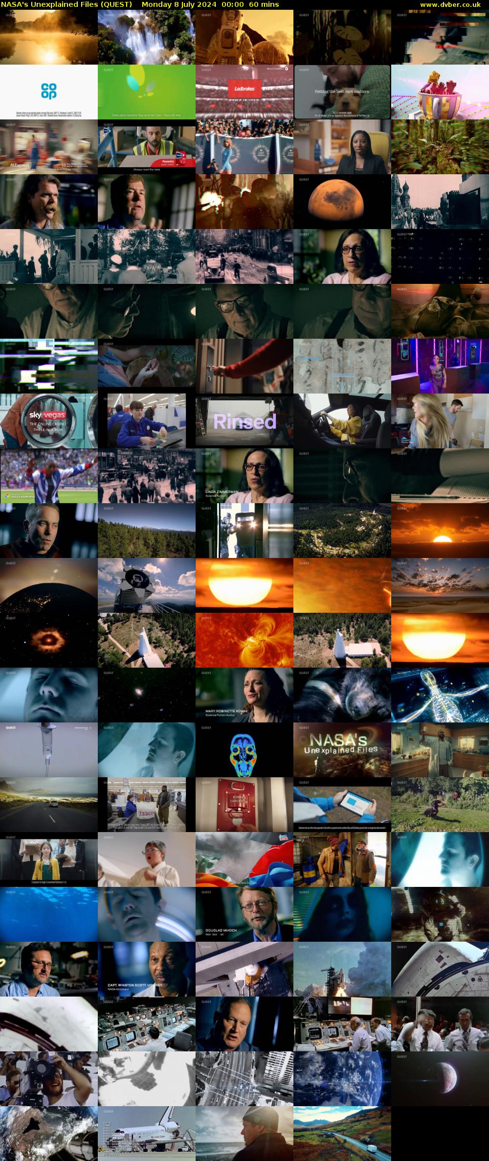 NASA's Unexplained Files (QUEST) Monday 8 July 2024 00:00 - 01:00