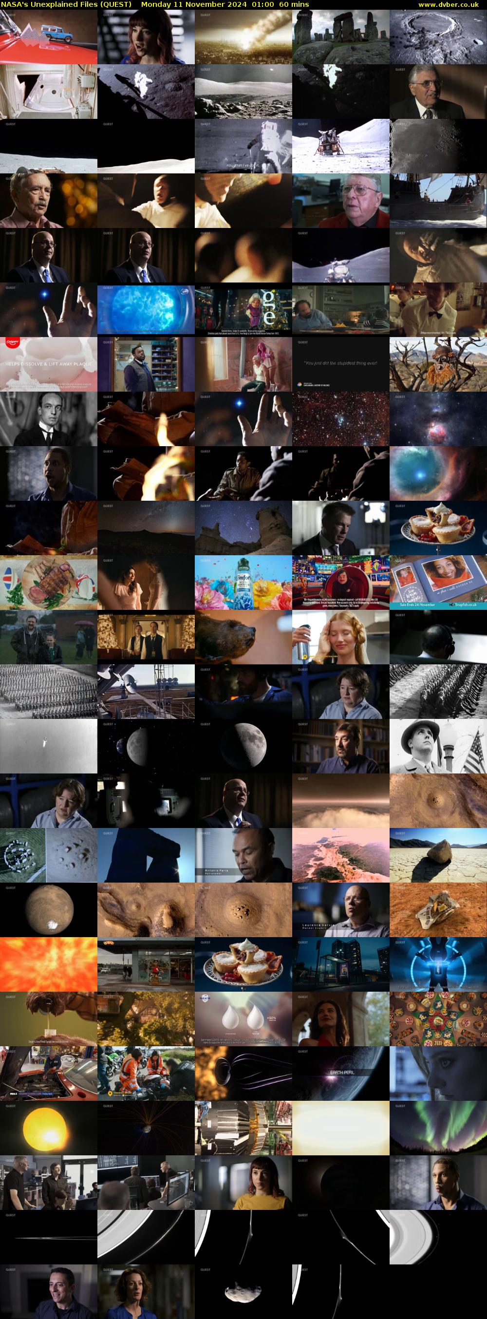NASA's Unexplained Files (QUEST) Monday 11 November 2024 01:00 - 02:00