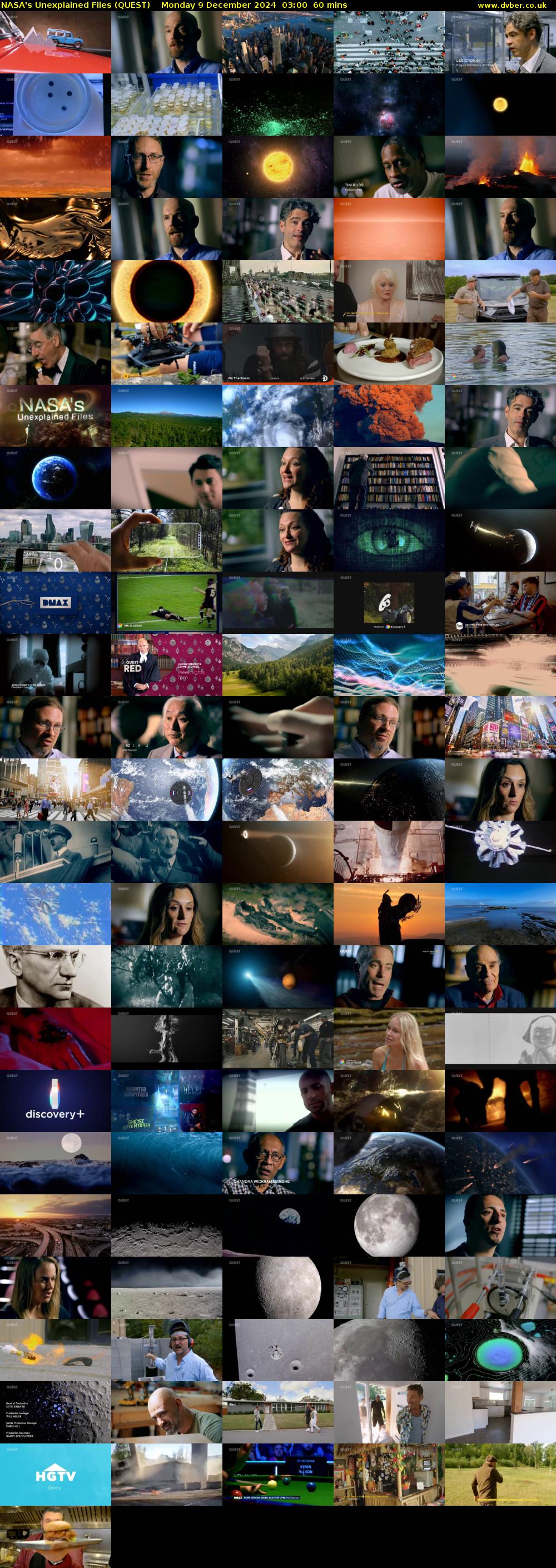 NASA's Unexplained Files (QUEST) Monday 9 December 2024 03:00 - 04:00