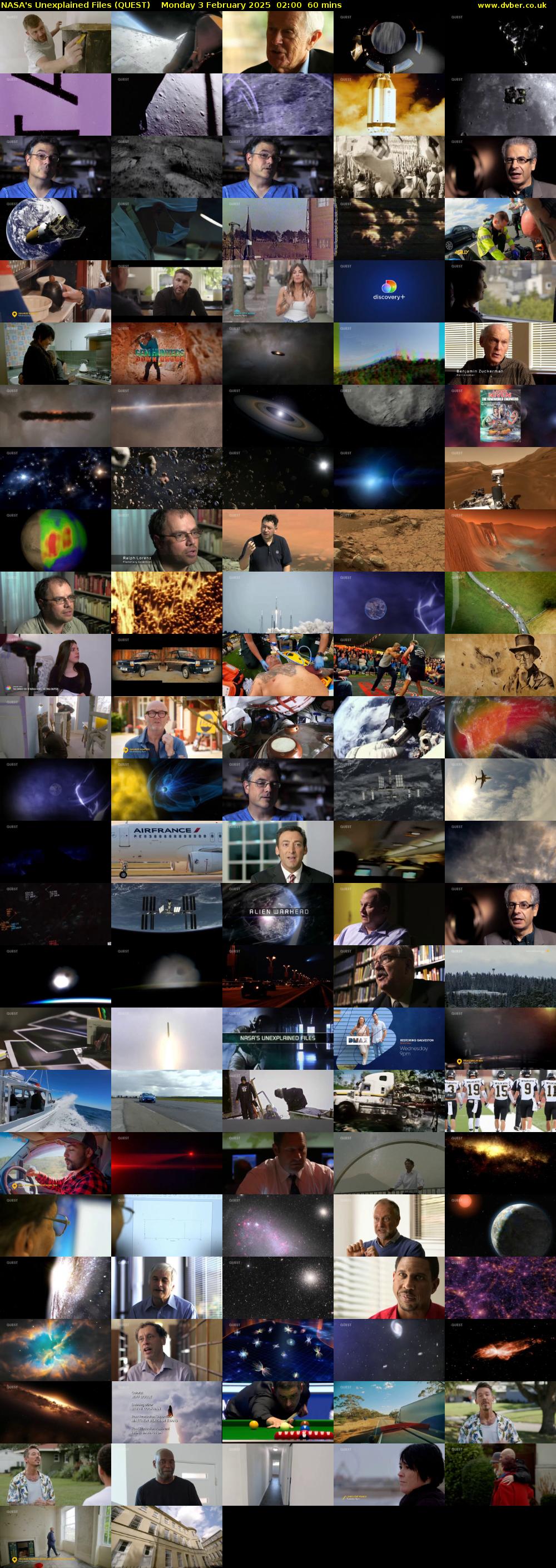 NASA's Unexplained Files (QUEST) Monday 3 February 2025 02:00 - 03:00