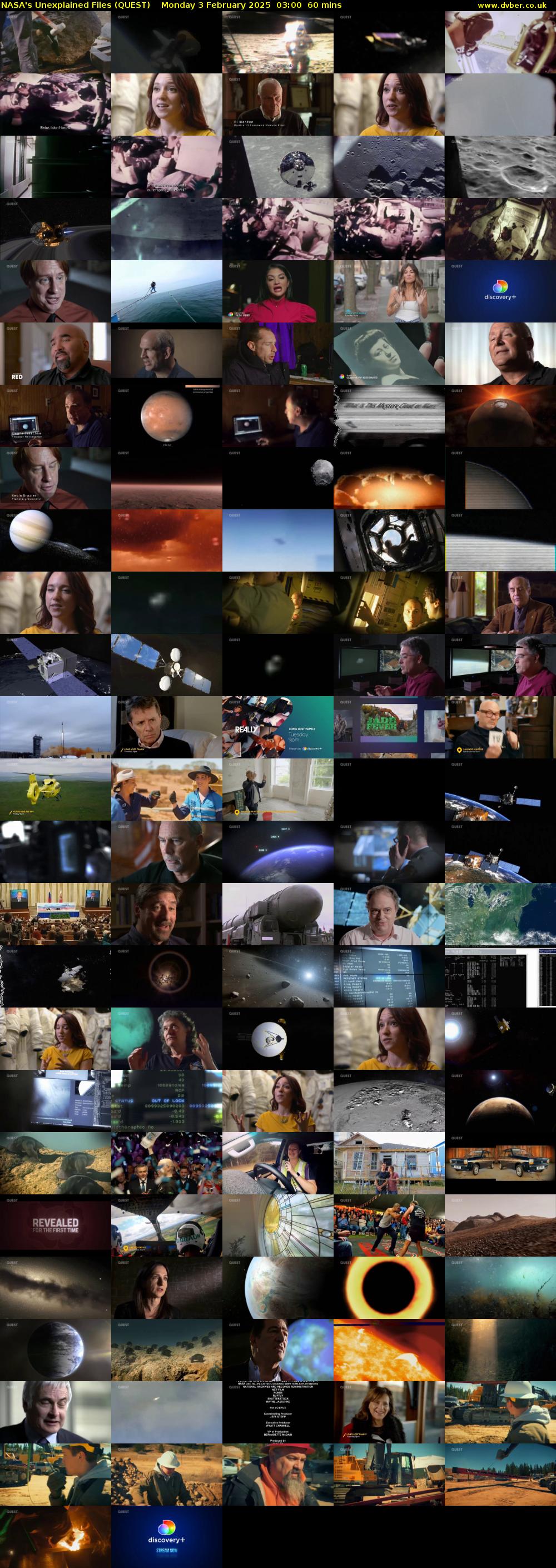 NASA's Unexplained Files (QUEST) Monday 3 February 2025 03:00 - 04:00