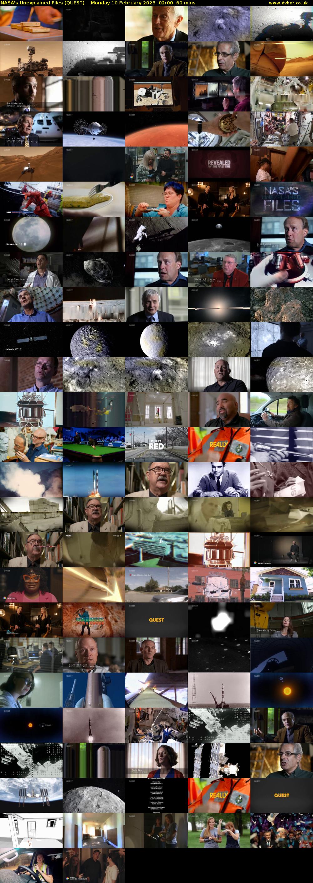 NASA's Unexplained Files (QUEST) Monday 10 February 2025 02:00 - 03:00
