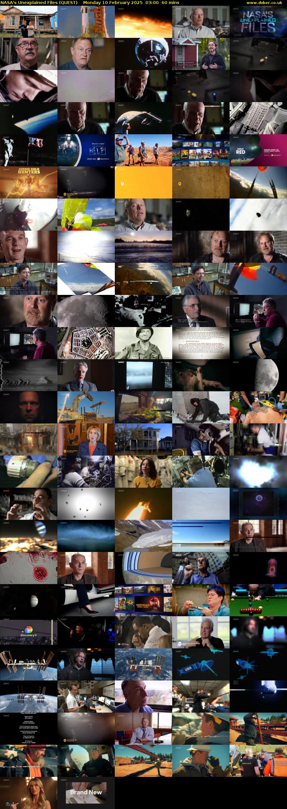 NASA's Unexplained Files (QUEST) Monday 10 February 2025 03:00 - 04:00