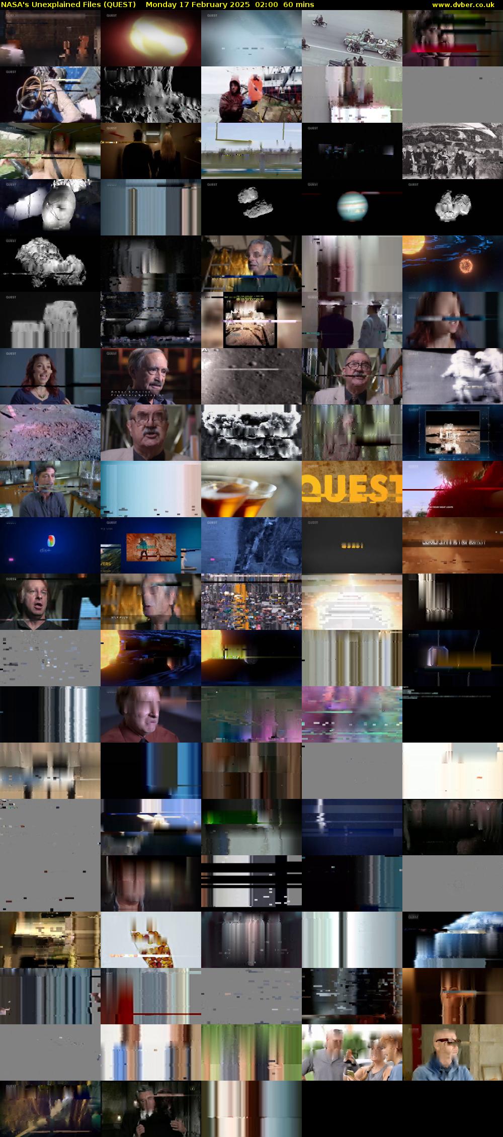 NASA's Unexplained Files (QUEST) Monday 17 February 2025 02:00 - 03:00
