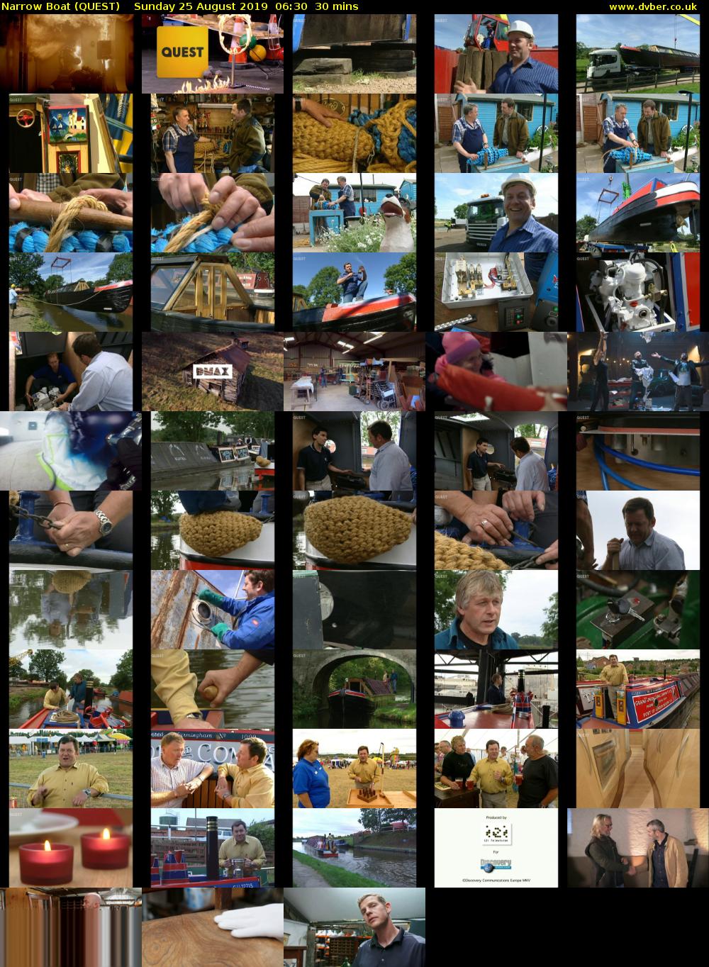 Narrow Boat (QUEST) Sunday 25 August 2019 06:30 - 07:00