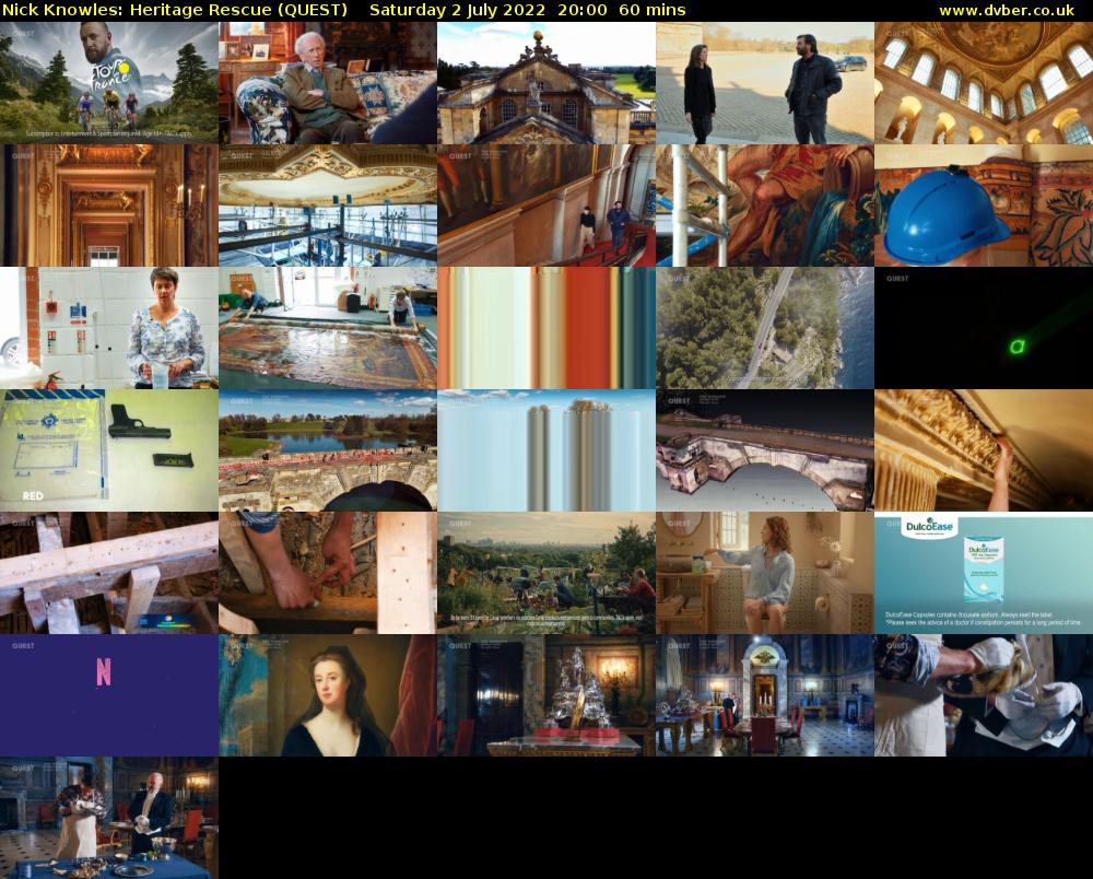Nick Knowles: Heritage Rescue (QUEST) Saturday 2 July 2022 20:00 - 21:00