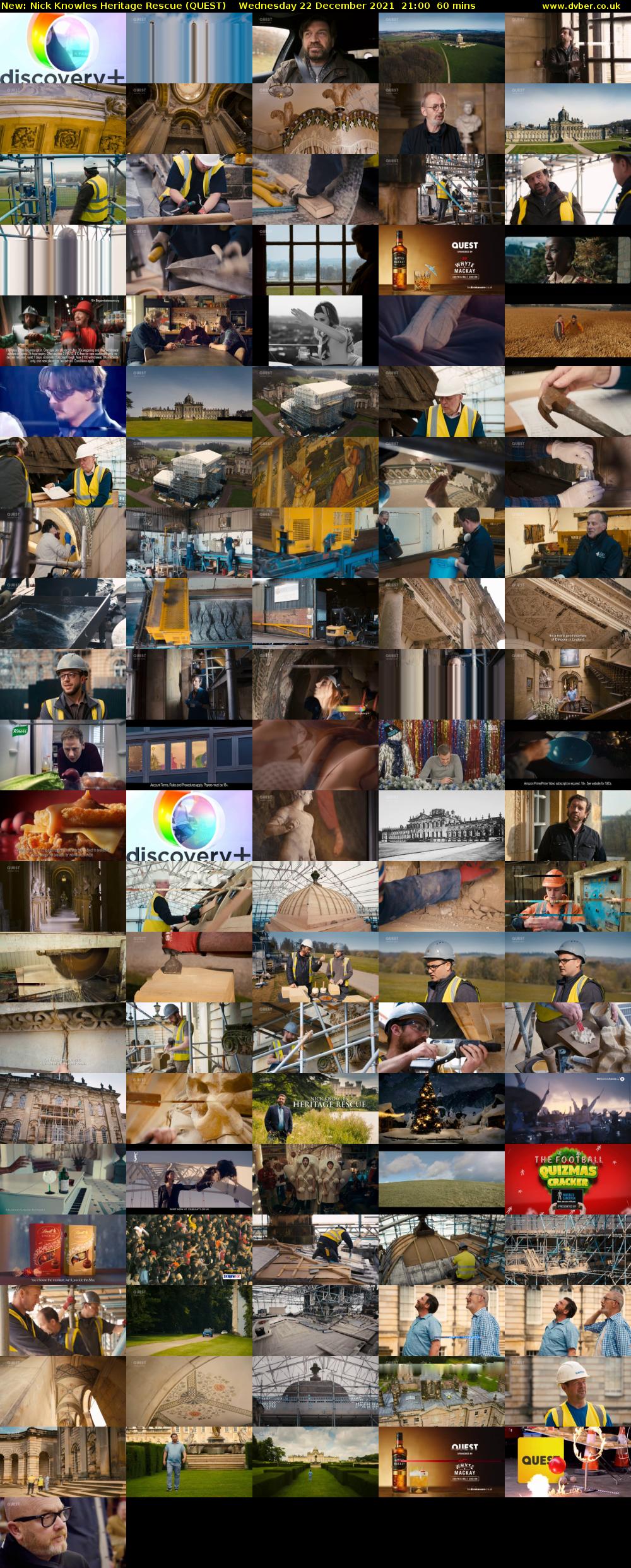 Nick Knowles Heritage Rescue (QUEST) Wednesday 22 December 2021 21:00 - 22:00