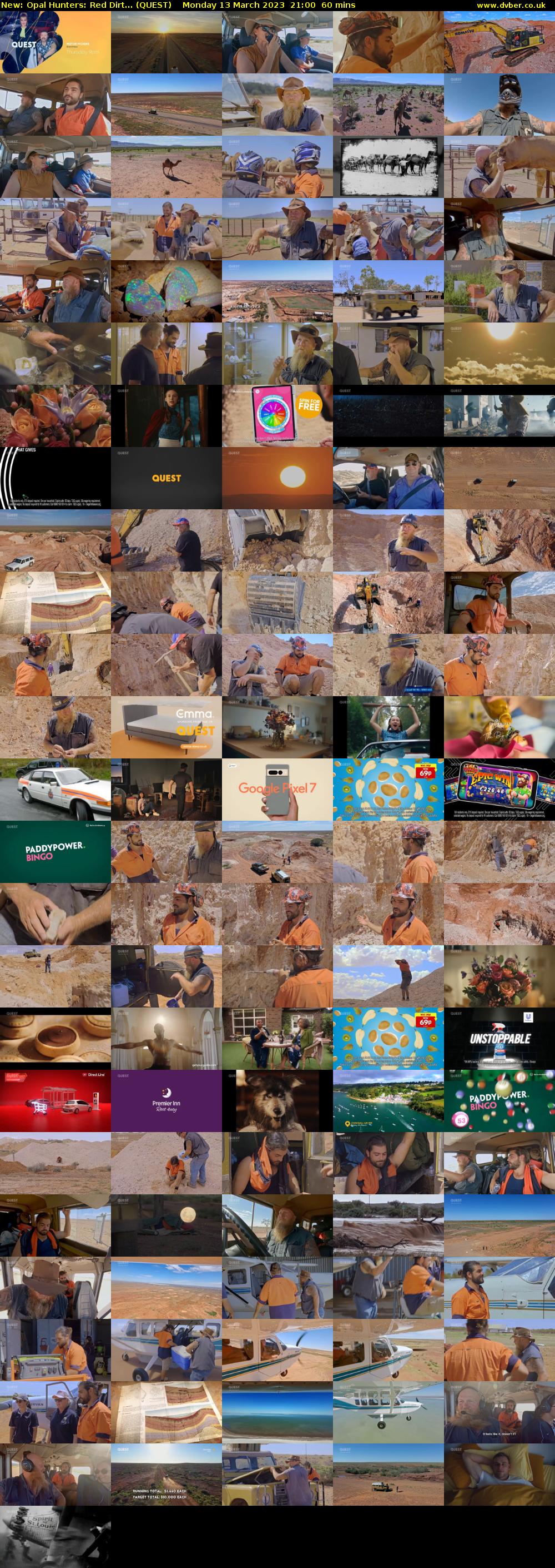 Opal Hunters: Red Dirt... (QUEST) Monday 13 March 2023 21:00 - 22:00