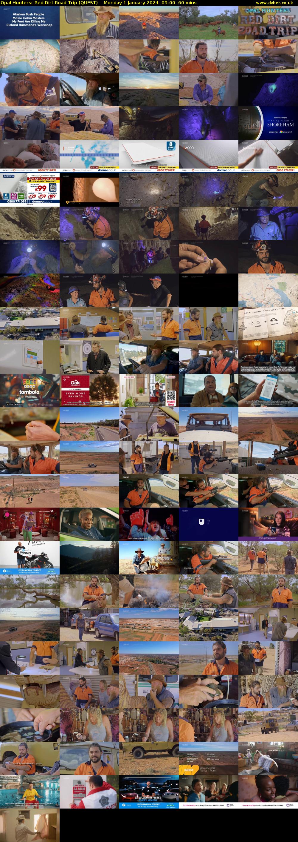 Opal Hunters: Red Dirt Road Trip (QUEST) Monday 1 January 2024 09:00 - 10:00