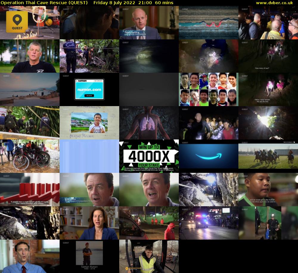 Operation Thai Cave Rescue (QUEST) Friday 8 July 2022 21:00 - 22:00