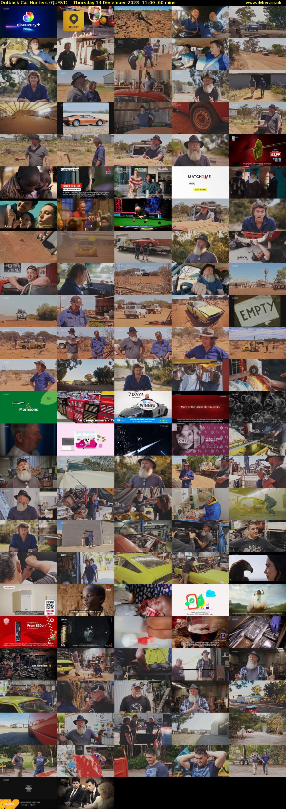 Outback Car Hunters (QUEST) Thursday 14 December 2023 11:00 - 12:00