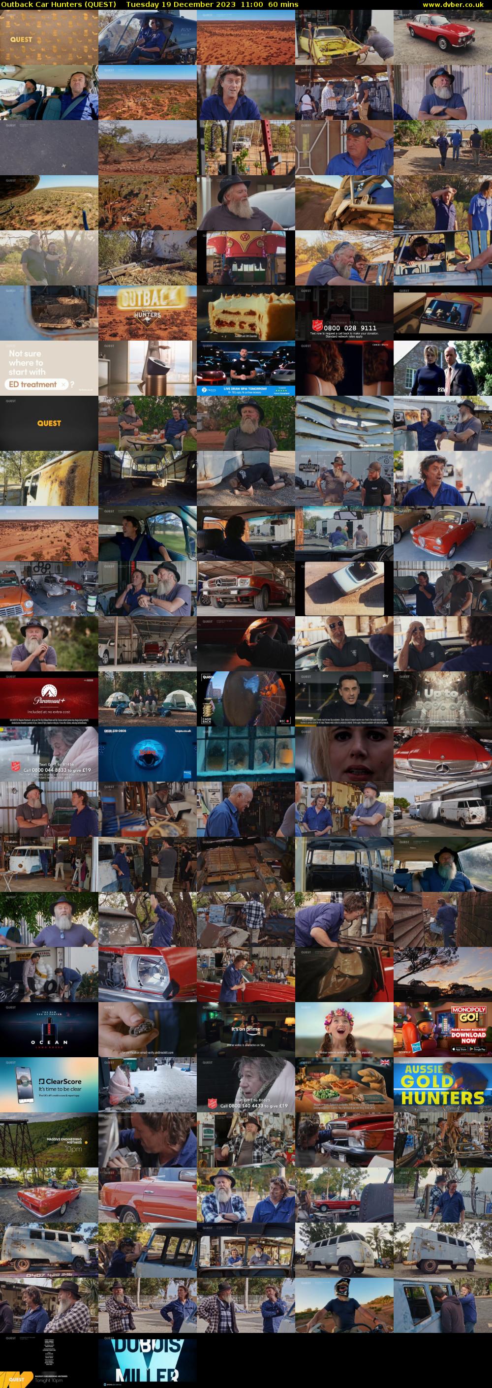 Outback Car Hunters (QUEST) Tuesday 19 December 2023 11:00 - 12:00