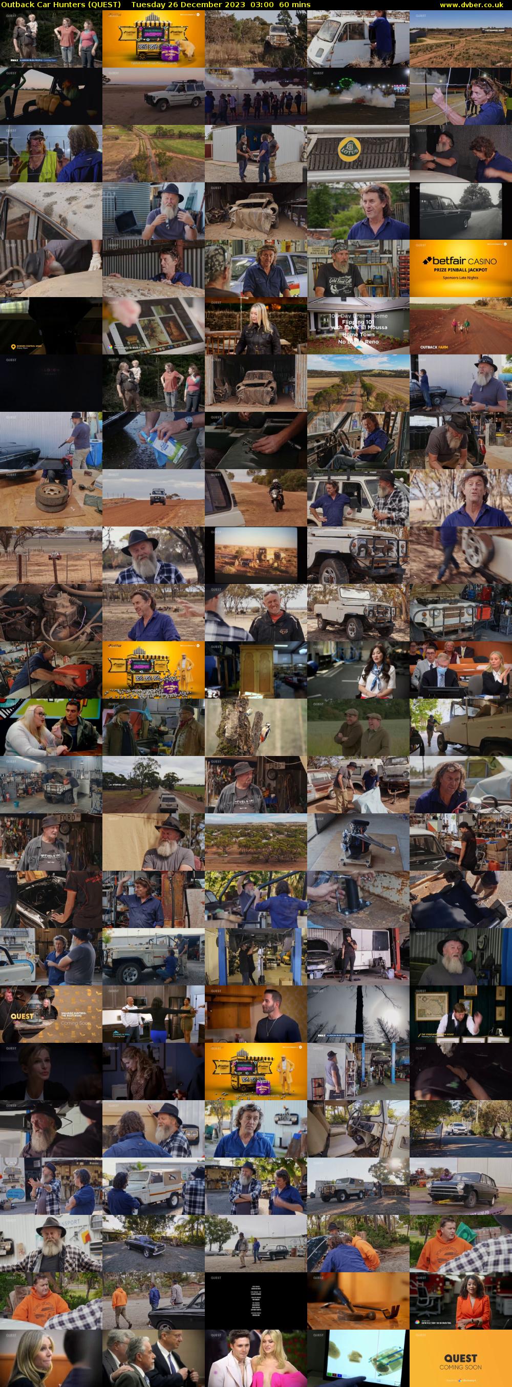 Outback Car Hunters (QUEST) Tuesday 26 December 2023 03:00 - 04:00