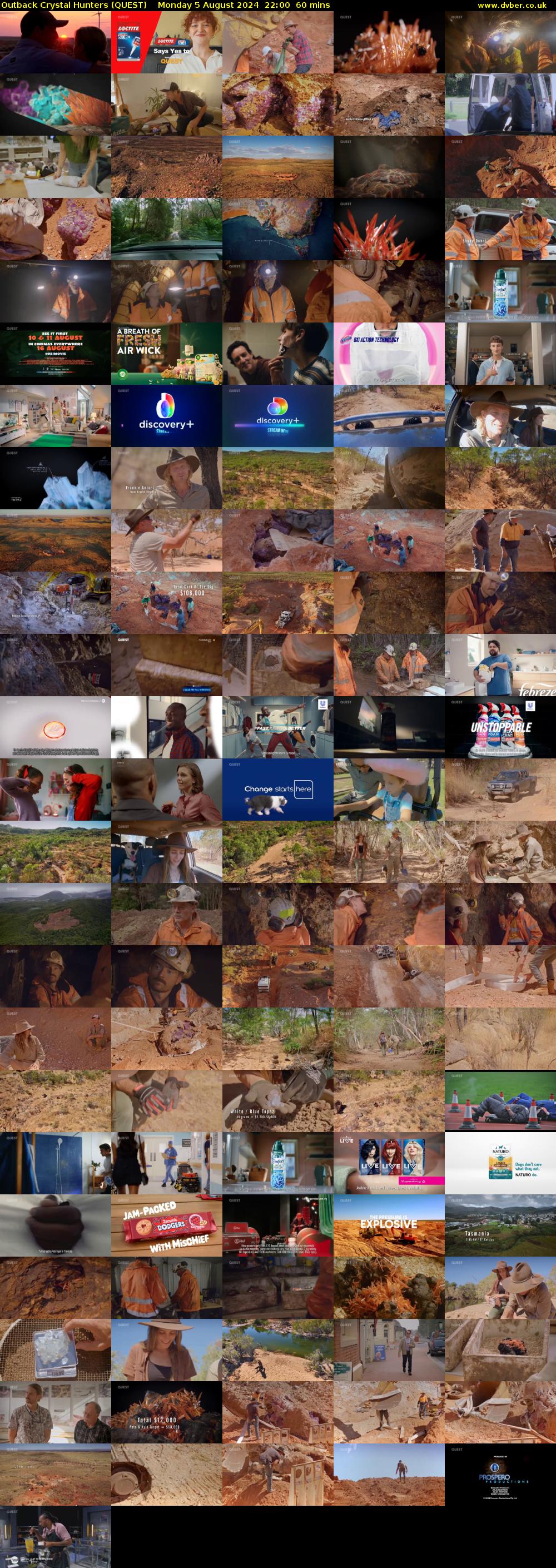 Outback Crystal Hunters (QUEST) Monday 5 August 2024 22:00 - 23:00