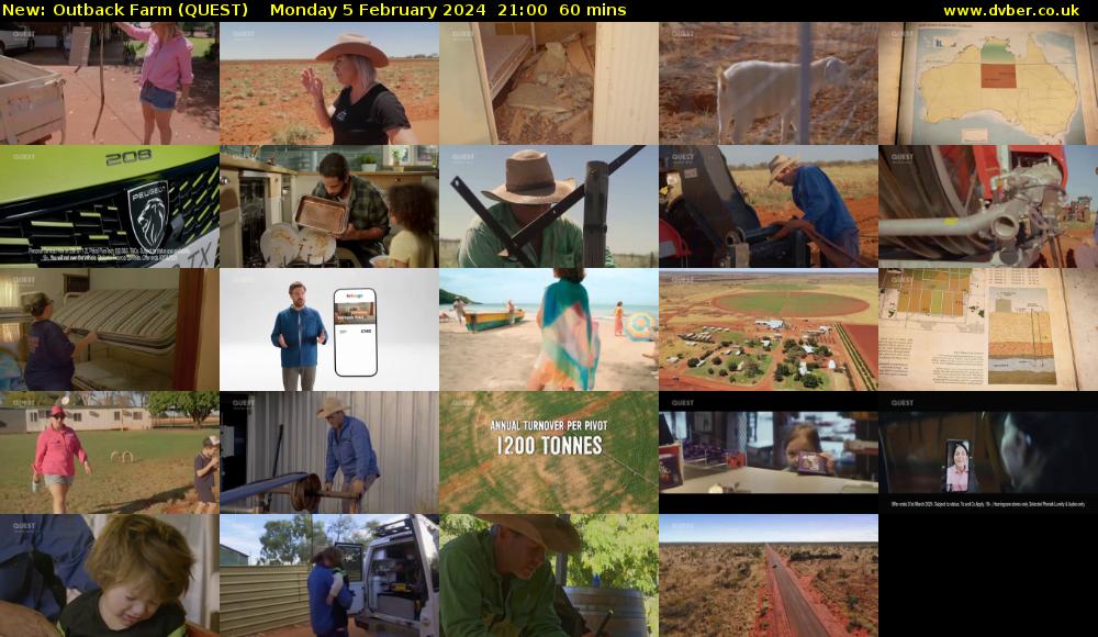 Outback Farm (QUEST) Monday 5 February 2024 21:00 - 22:00