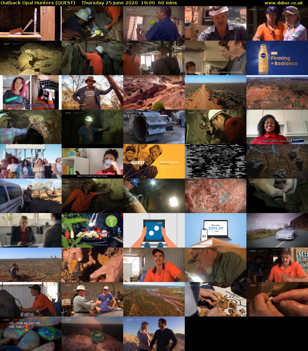 Outback Opal Hunters (QUEST) Thursday 25 June 2020 19:00 - 20:00