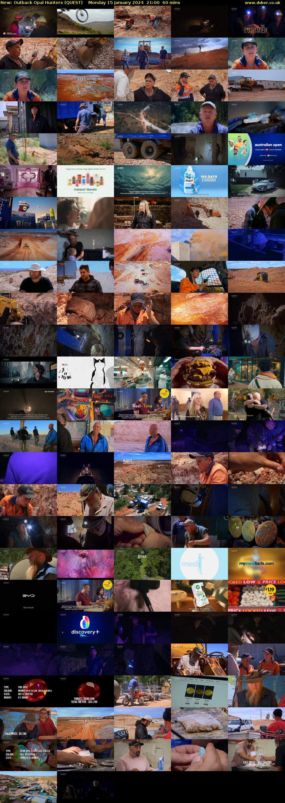 Outback Opal Hunters (QUEST) Monday 15 January 2024 21:00 - 22:00