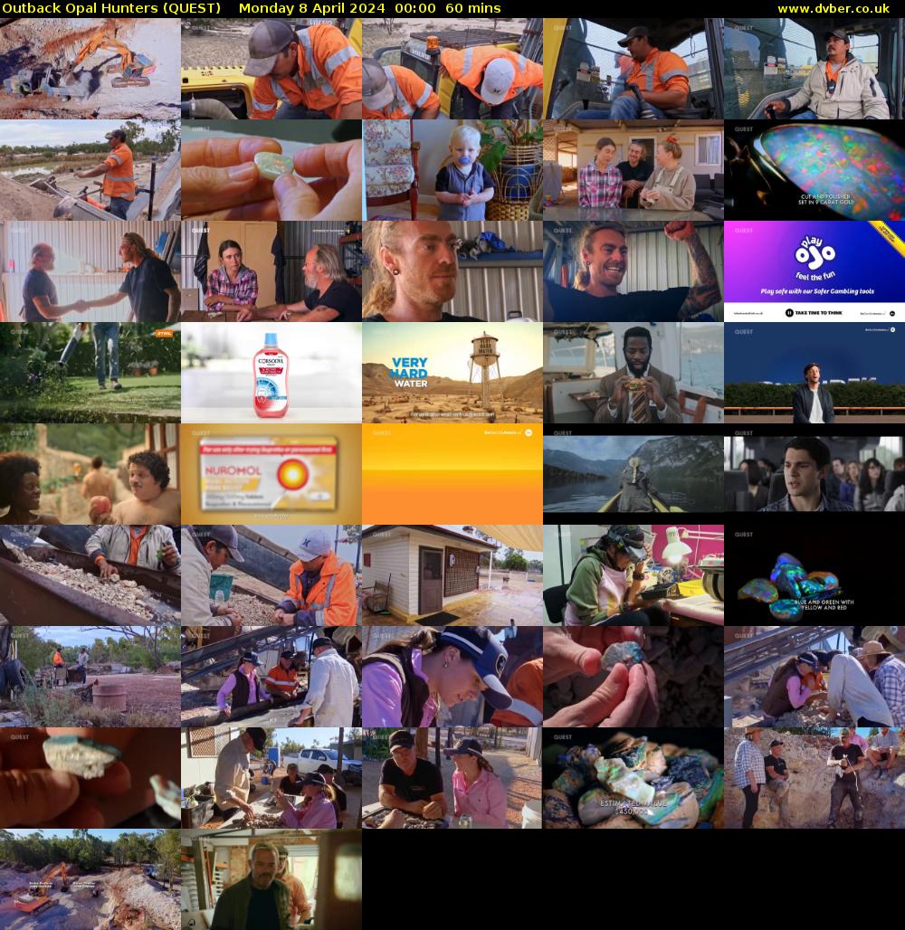 Outback Opal Hunters (QUEST) Monday 8 April 2024 00:00 - 01:00