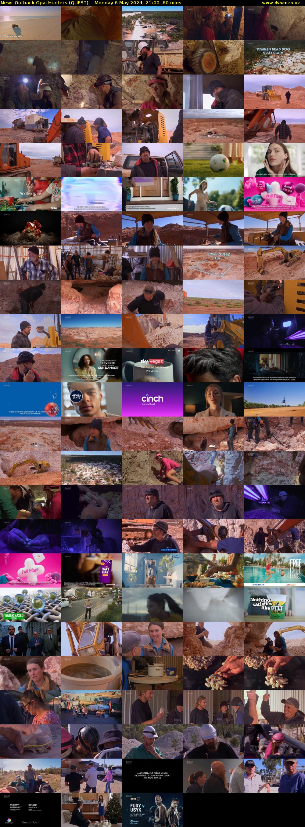 Outback Opal Hunters (QUEST) Monday 6 May 2024 21:00 - 22:00