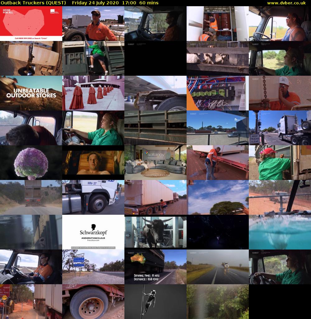 Outback Truckers (QUEST) Friday 24 July 2020 17:00 - 18:00