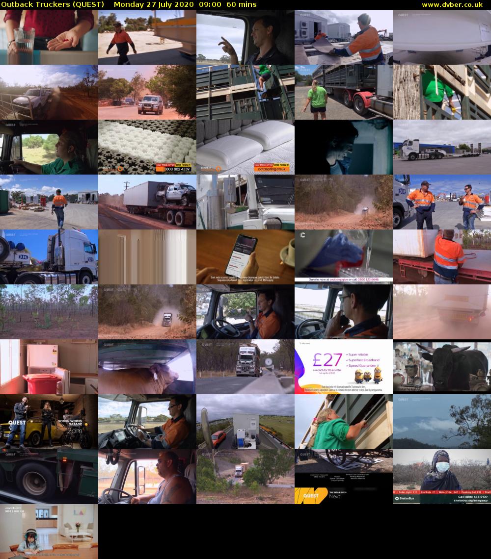 Outback Truckers (QUEST) Monday 27 July 2020 09:00 - 10:00