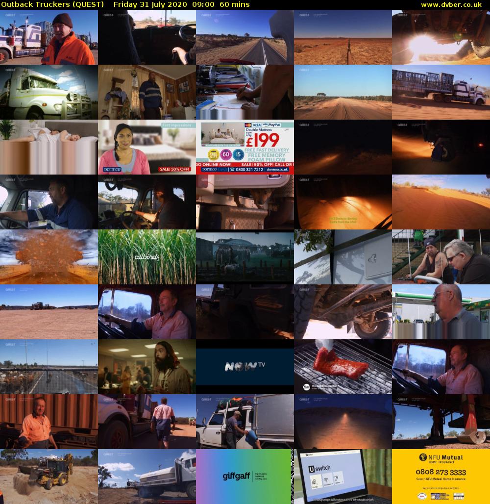 Outback Truckers (QUEST) Friday 31 July 2020 09:00 - 10:00