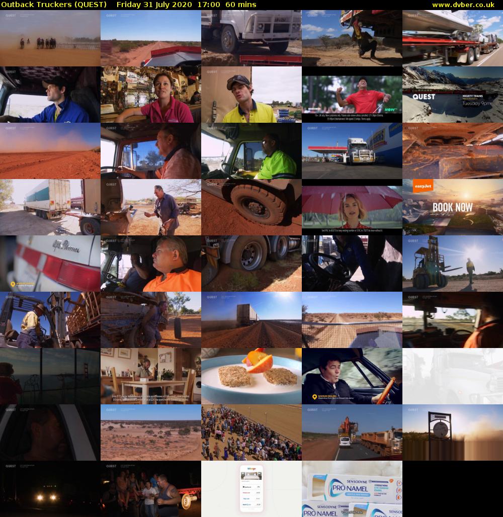 Outback Truckers (QUEST) Friday 31 July 2020 17:00 - 18:00