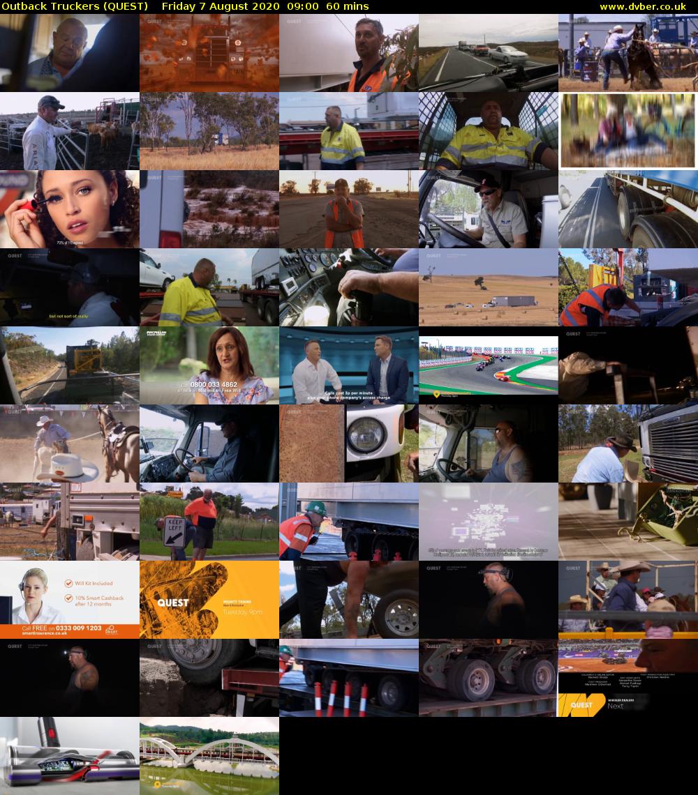 Outback Truckers (QUEST) Friday 7 August 2020 09:00 - 10:00