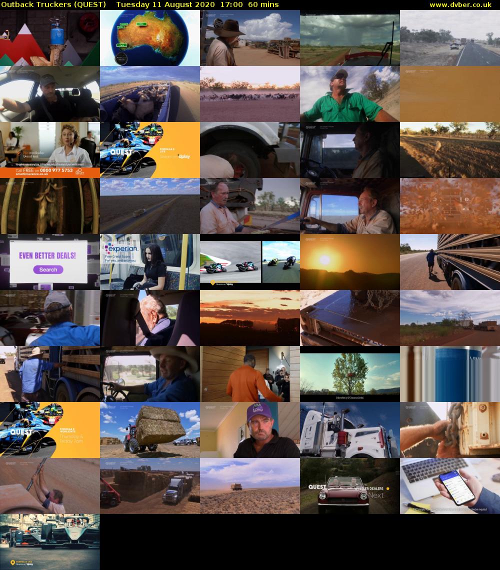 Outback Truckers (QUEST) Tuesday 11 August 2020 17:00 - 18:00