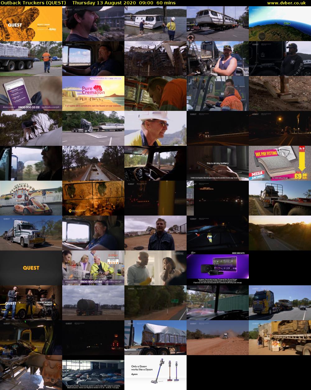 Outback Truckers (QUEST) Thursday 13 August 2020 09:00 - 10:00