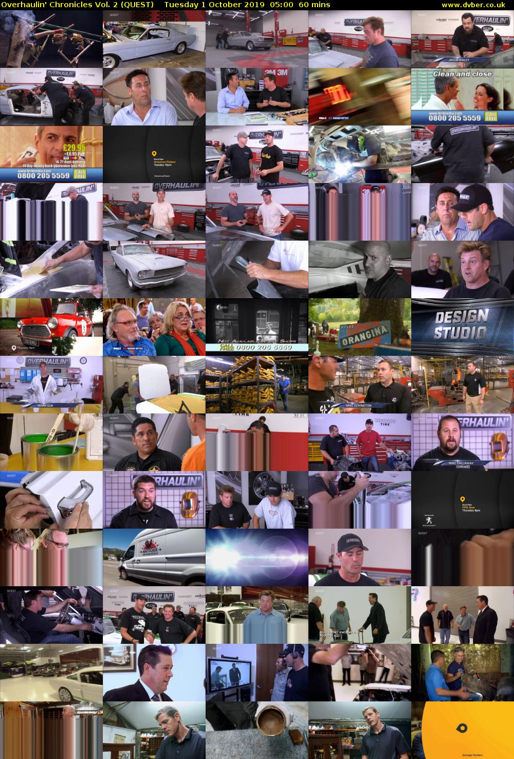 Overhaulin' Chronicles Vol. 2 (QUEST) Tuesday 1 October 2019 05:00 - 06:00