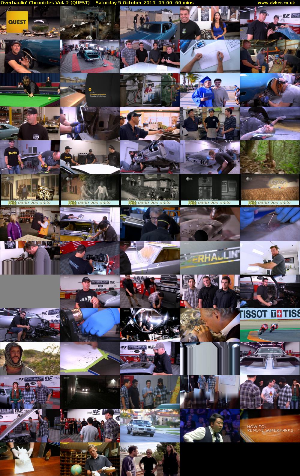 Overhaulin' Chronicles Vol. 2 (QUEST) Saturday 5 October 2019 05:00 - 06:00