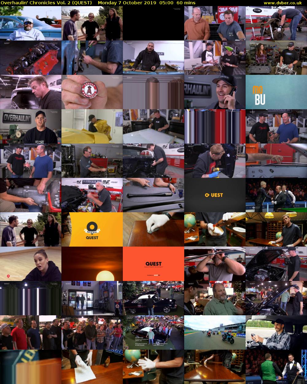 Overhaulin' Chronicles Vol. 2 (QUEST) Monday 7 October 2019 05:00 - 06:00