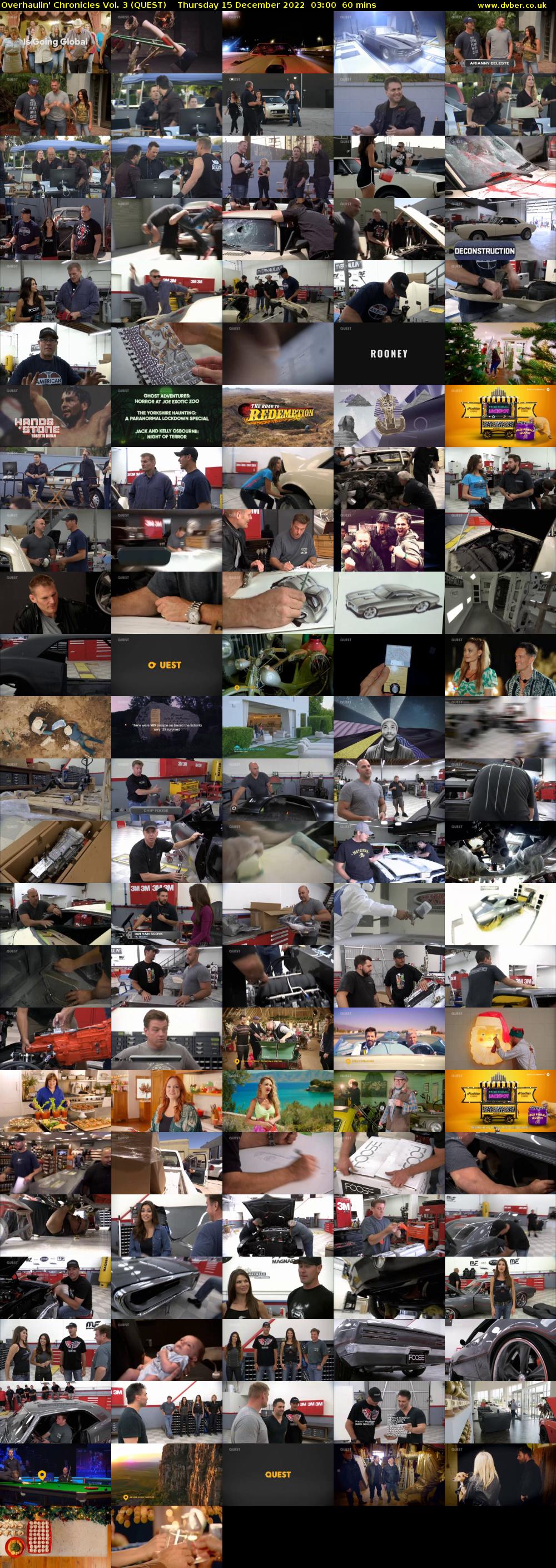 Overhaulin' Chronicles Vol. 3 (QUEST) Thursday 15 December 2022 03:00 - 04:00