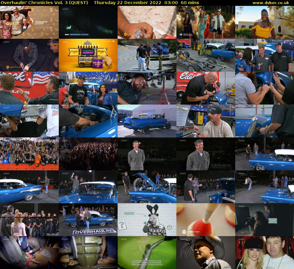 Overhaulin' Chronicles Vol. 3 (QUEST) Thursday 22 December 2022 03:00 - 04:00