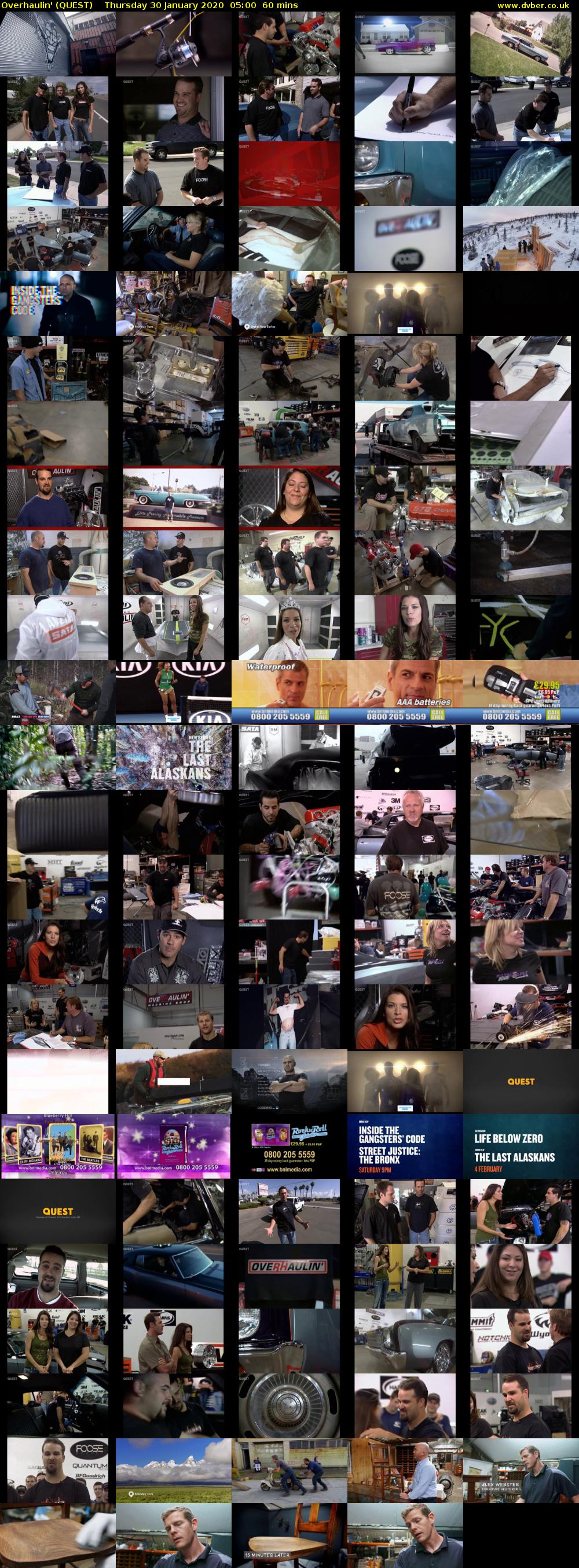 Overhaulin' (QUEST) Thursday 30 January 2020 05:00 - 06:00