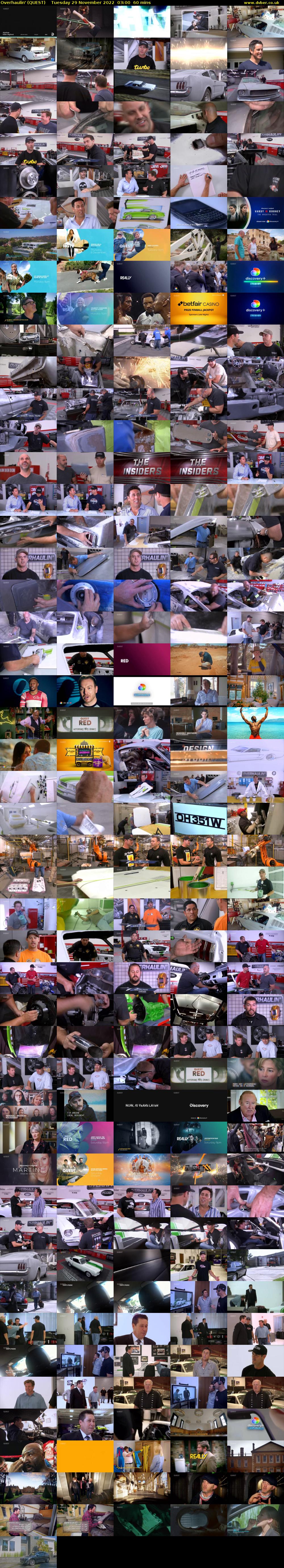 Overhaulin' (QUEST) Tuesday 29 November 2022 03:00 - 04:00