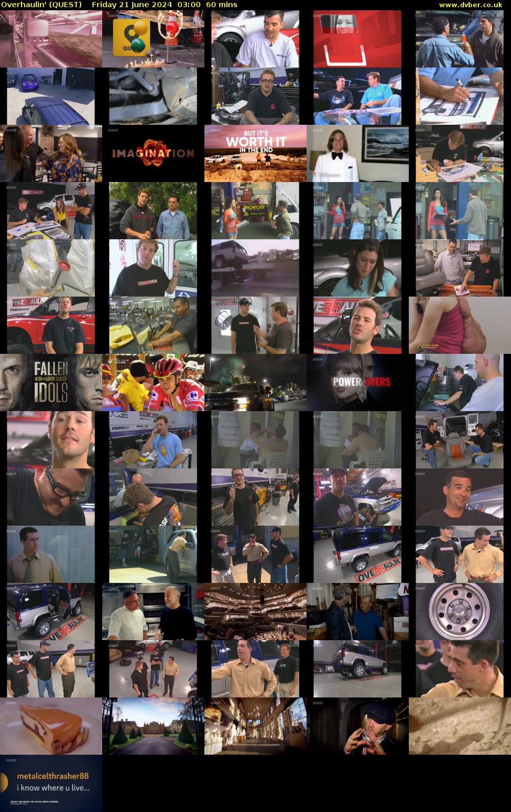 Overhaulin' (QUEST) Friday 21 June 2024 03:00 - 04:00