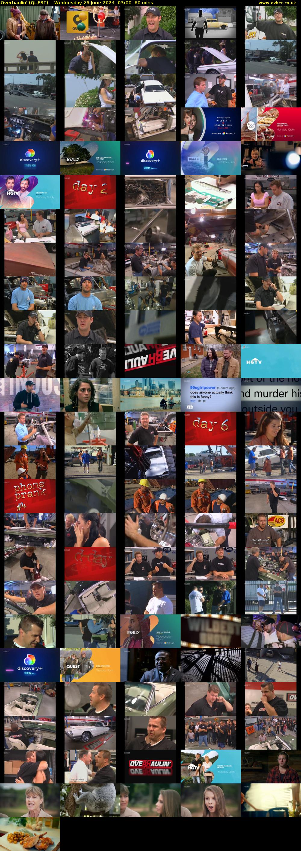 Overhaulin' (QUEST) Wednesday 26 June 2024 03:00 - 04:00