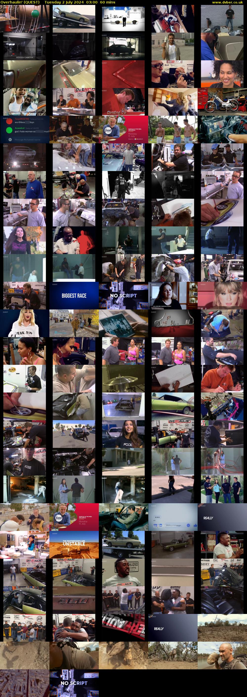 Overhaulin' (QUEST) Tuesday 2 July 2024 03:00 - 04:00