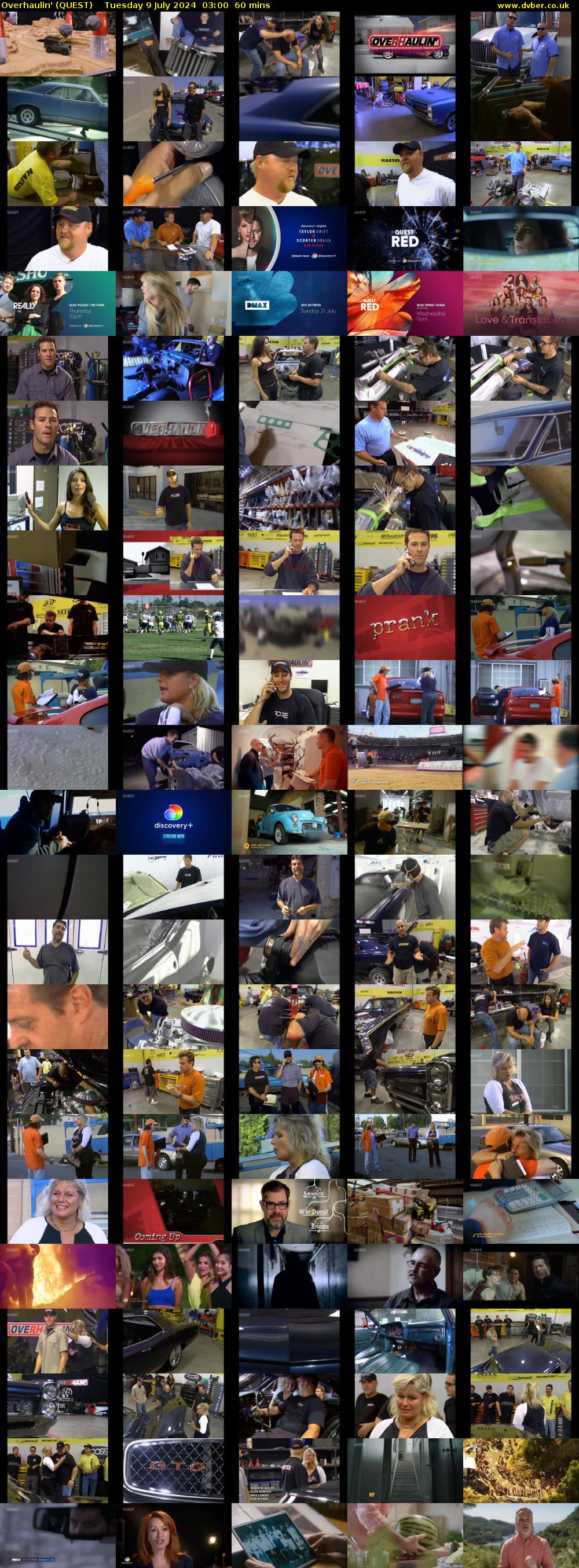 Overhaulin' (QUEST) Tuesday 9 July 2024 03:00 - 04:00