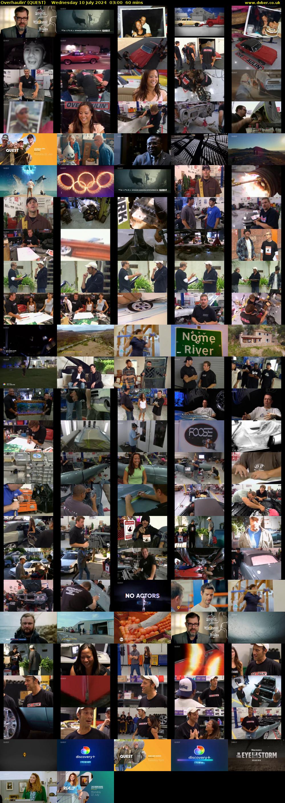 Overhaulin' (QUEST) Wednesday 10 July 2024 03:00 - 04:00