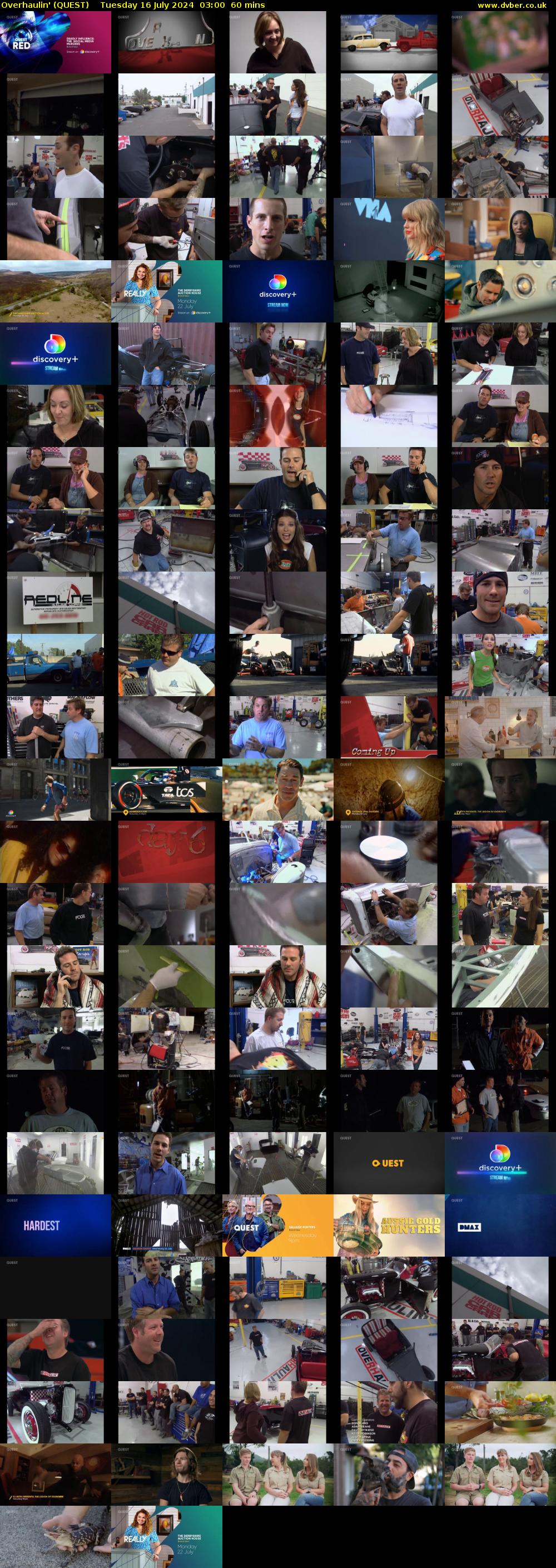 Overhaulin' (QUEST) Tuesday 16 July 2024 03:00 - 04:00