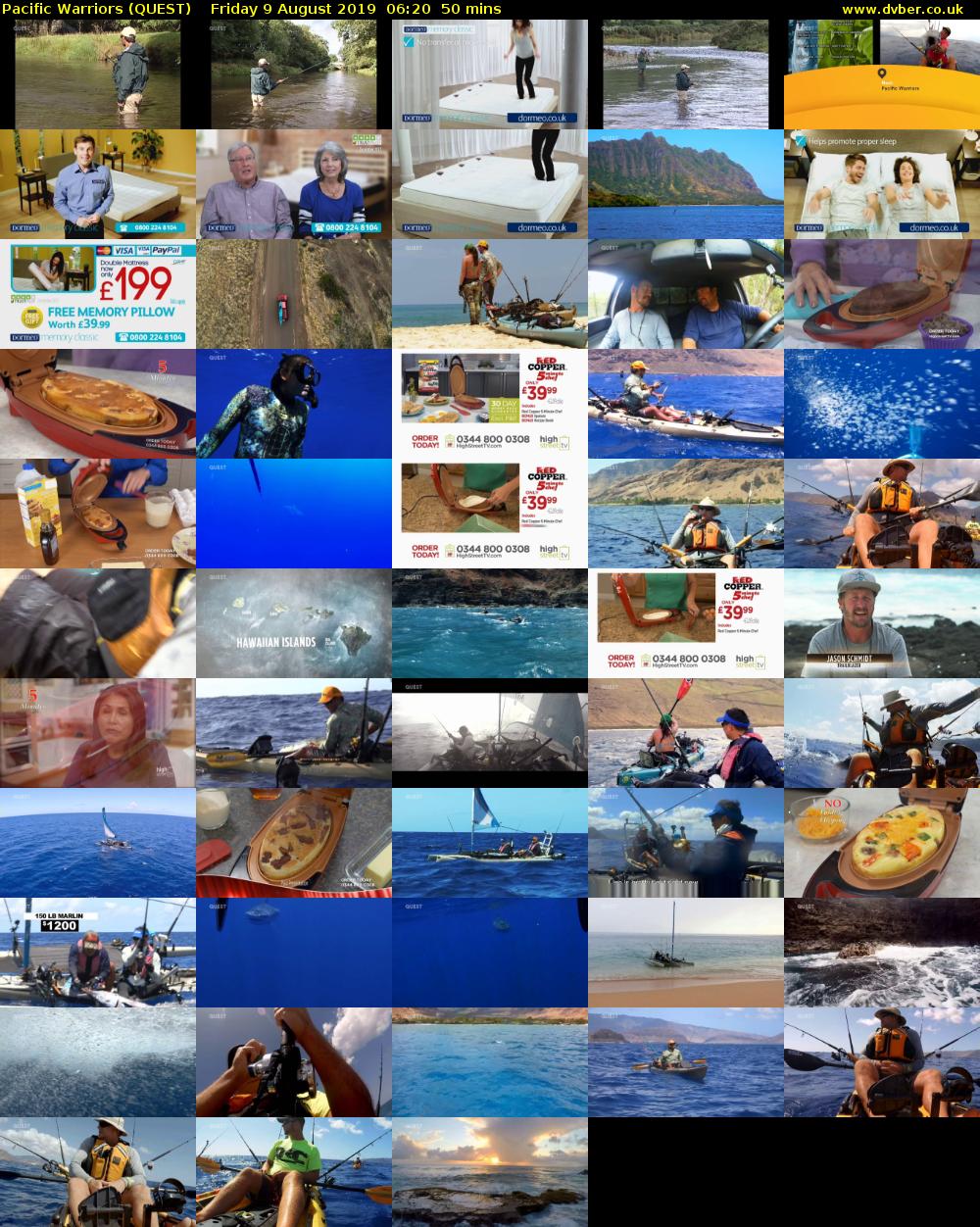 Pacific Warriors (QUEST) Friday 9 August 2019 06:20 - 07:10