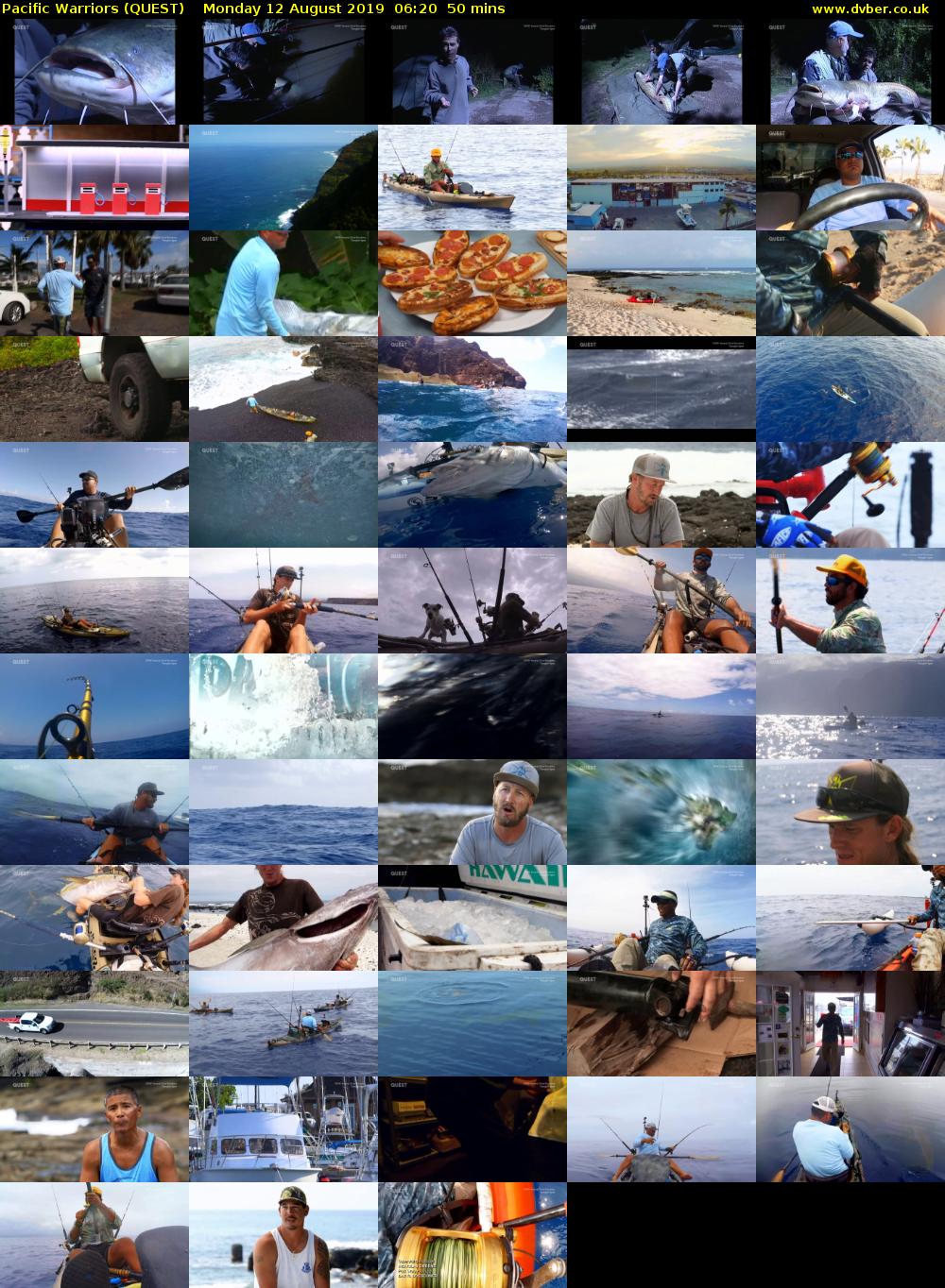 Pacific Warriors (QUEST) Monday 12 August 2019 06:20 - 07:10