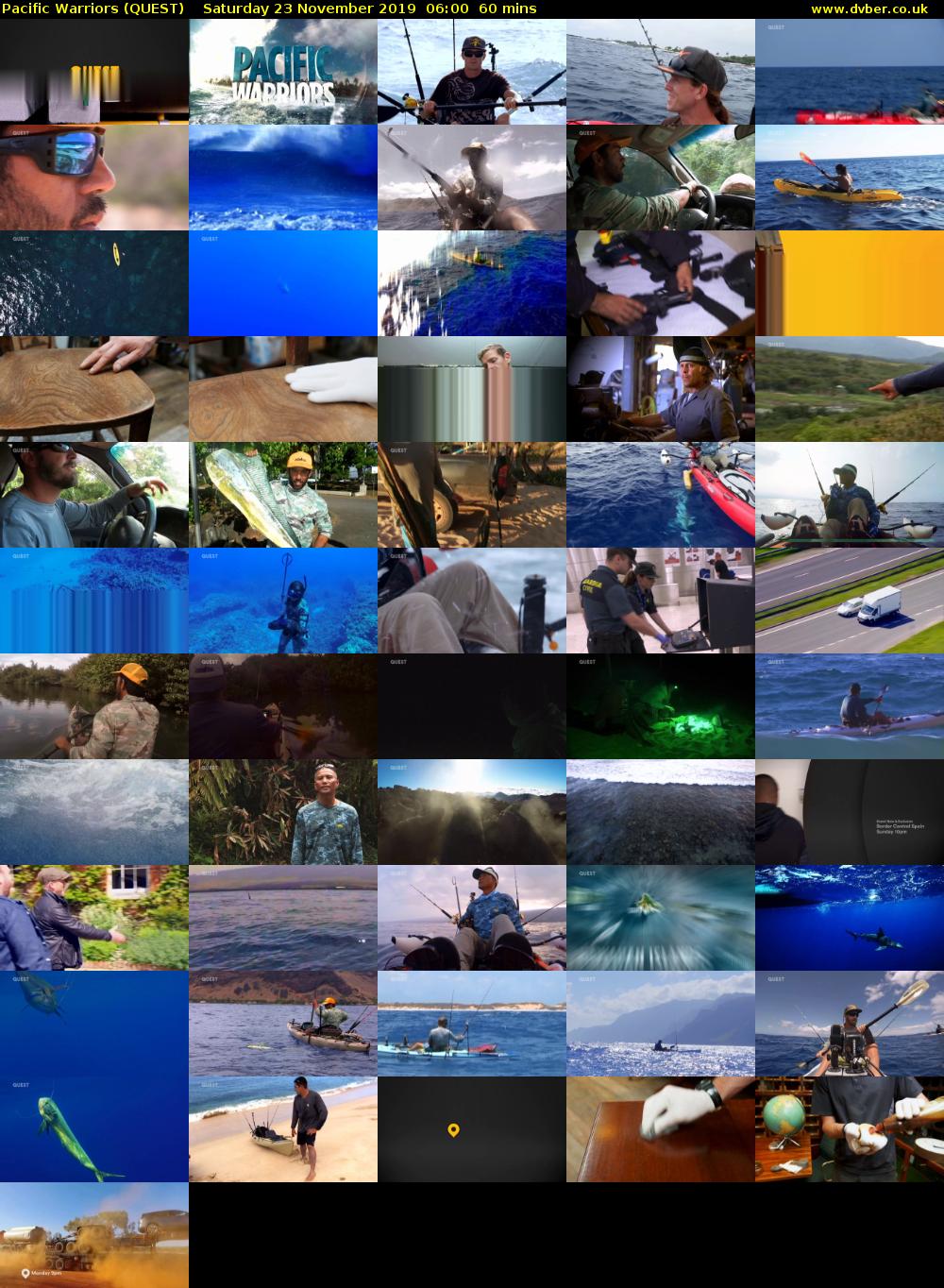 Pacific Warriors (QUEST) Saturday 23 November 2019 06:00 - 07:00