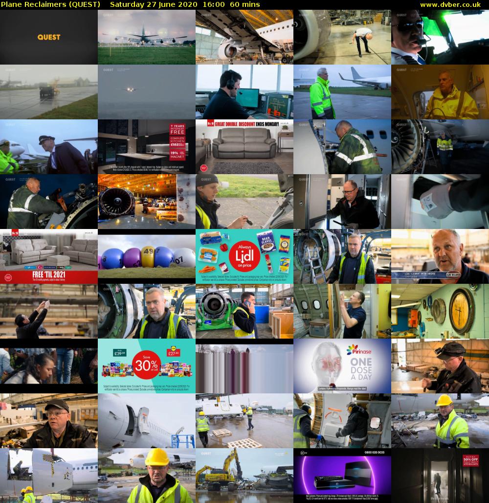 Plane Reclaimers (QUEST) Saturday 27 June 2020 16:00 - 17:00