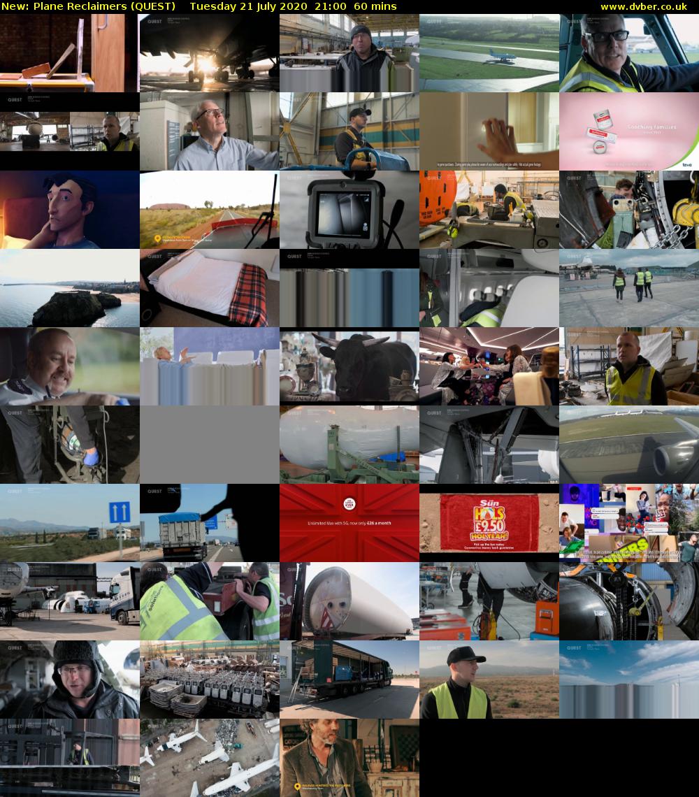 Plane Reclaimers (QUEST) Tuesday 21 July 2020 21:00 - 22:00